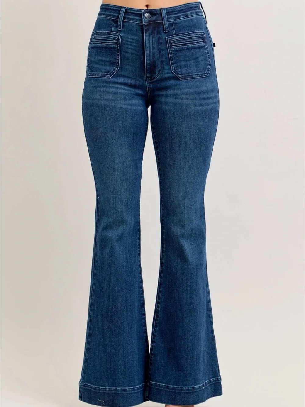 Judy Blue Dark Blue Bootcut Flare Jeans